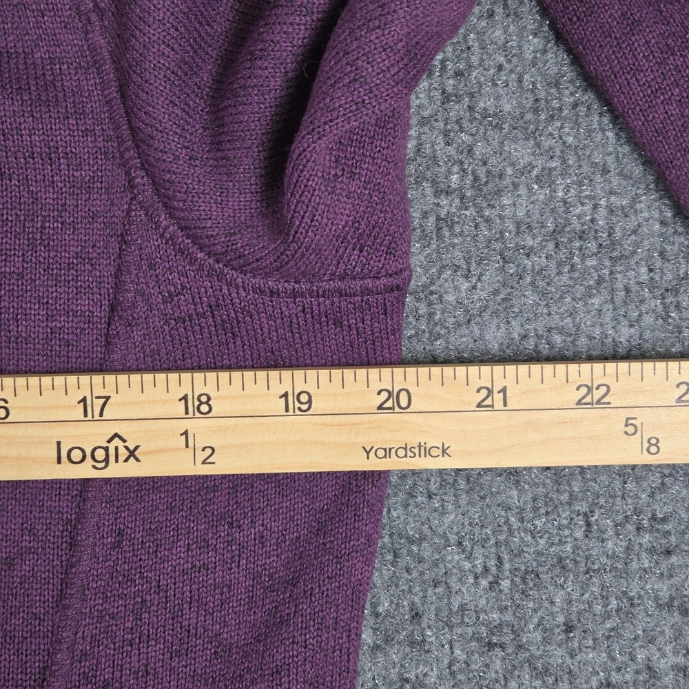 Eddie Bauer Fleece Jacket Womens Large Purple Full Zip Sweater Outdoor Hiking - Picture 5 of 7